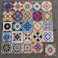 Carreaux muraux extérieurs en céramique fabriqués en usine 100x100, carreaux 3D Art Déco faits à la main pour salle de bain, hôtel, jardin