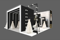 Stand d'exposition de la marque Tanfu, taille personnalisée, stand de salon professionnel, aluminium, tissu, couleur personnalisée, installation rapide, utilisation facile lors des salons professionnels