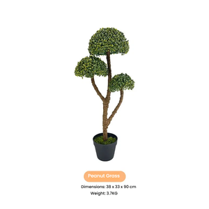 3 topları yapay Topiaries ağacı Milan çim kar çam yaprağı uçurum <span class=keywords><strong>Juniper</strong></span> yaprakları fıstık Bonsai 90CM yeşil heykel çam ağaçları - Product Image 3