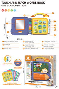 Livre d'histoires électronique sensoriel Montessori, jouet musical <span class=keywords><strong>pour</strong></span> bébé, livre de contes avec rhymes, livre d'apprentissage électronique, jouets <span class=keywords><strong>pour</strong></span> enfants - Product Image 6