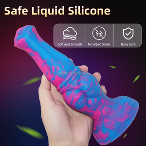 SacKnove Beliebte Sexspielzeug Lebensgröße Große Dicke Gebogene Monster Anal Plug Extender Künstlicher Schwanz Penis Silikon Pferdeschwanz Dildo - Product Image 3