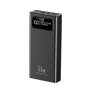 Portable Power Station 20000mAh With 4 Built-In Cables 60W Fast <b>Charging</b> LED Display Type-<b>C</b> Input Output Universal Socket - Product Image 2