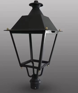 Lampe de jardin à détecteur de mouvement 80W, lanterne de parc municipal, éclairage de boulevard résidentiel, capteur photocellule, noir, garantie 5 ans, authentique - Product Image 1