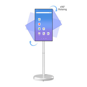 21.5 <span class=keywords><strong>inch</strong></span> <span class=keywords><strong>LCD</strong></span> Android di động màn hình cảm ứng thông minh TV S01-T HD trắng Màn hình LED TV di động với bánh xe đứng - Product Image 5
