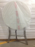 Tables pliantes en plastique de haute qualité pour l'extérieur, usage hôtelier, mobilier commercial moderne JC-J02, base en acier HDPE, fourniture directe usine