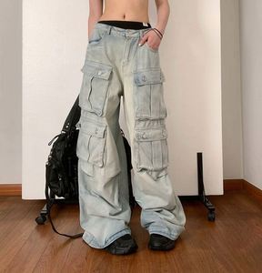 Pantalones Vaqueros Casuales de Cintura Alta con Bolsillos para <span class=keywords><strong>Mujer</strong></span>, Estilo Holgado, Desgastado, Estilo Mamá, Ropa Urbana, Vintage - Product Image 2