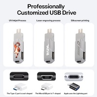 Clé USB 3.1 double port, clé USB, lecteur flash, mémoire stick, disque U pour smartphone, tablette, ordinateur portable, ordinateur, stockage de données