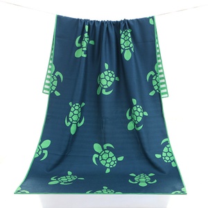 Serviette de plage de haute qualité 100% polyester, séchage rapide, sportive, moderne, personnalisée, surdimensionnée, impression par sublimation couleur intégrale - Product Image 4