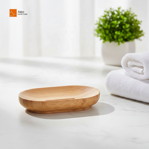 ALEO Bandeja Rectangular Sostenible Antimoho Ecológica Duradera <span class=keywords><strong>de</strong></span> Madera <span class=keywords><strong>de</strong></span> Acacia Moderna Antideslizante Impermeable para Jabón Sin Electricidad - Product Image 2
