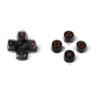 Botones de Acción D-pad Personalizados en Tres Tonos: Negro, Transparente y Naranja, Símbolos Rediseñados, Botones Frontales D-pad para el Control de PS5 - Product Image 4