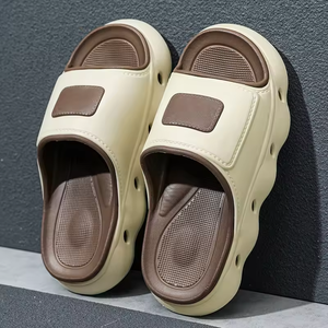 Thick Sole Open <b>Toe</b> Slides Slippers Summer Slippers Casual Home EVA Soft Slippers Fashion Outdoor Beach Flat Slides Slippers - Product Image 3