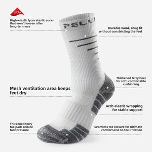 Cho Phi Hành Đoàn Thể thao ngoài trời vớ Merino len dày nhiệt chống vi khuẩn mùa thu mùa đông chuyên nghiệp đi bộ đường dài sốc - Product Image 5