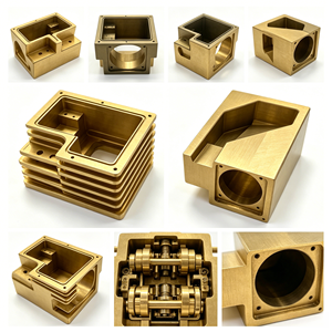 Custom CNC Machined Brass Aluminum Instrument <b>Enclosure</b> Housing OEM ODM Drawings Customized Multiple Material Options - Product Image 3