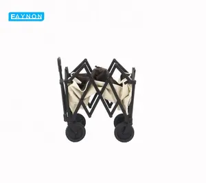 Eaynon Outdoor Collapsible Beach Shopping Foldable Trolley Folding Wagon Camping Carts