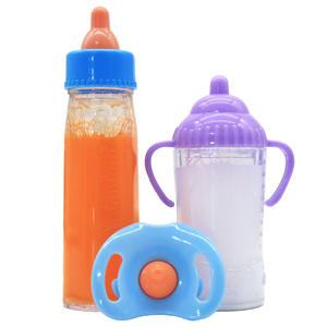 EN STOCK, accesorios para <span class=keywords><strong>muñecas</strong></span> Reborn de 18 pulgadas, juego de chupete y botella de leche mágica, juguetes para niños, botella de jugo - Product Image 1