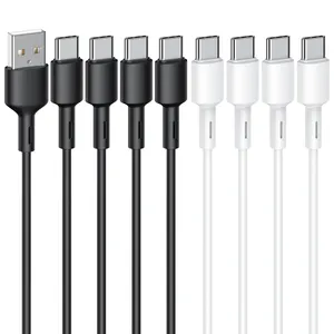 2021 Bán Chạy Nhất Nhiều Logo OEM 3FT/6FT/10FT Cáp Usb Sạc Nhanh Kẹo Usb Cáp Dữ Liệu Usb Loại C Cabl