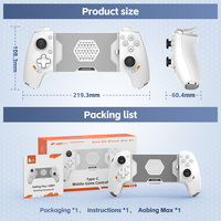 Control de Juego para Teléfono Móvil Gamwing AoBing Max, Joystick con Cable Tipo-C y Compatible con Bluetooth para Android, IOS, PC, Switch