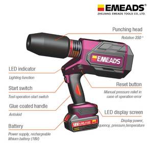 Herramienta Perforadora Hidráulica de Alta Eficiencia EP-12, Diseño Portátil para Construcción y Trabajo Industrial - Product Image 3
