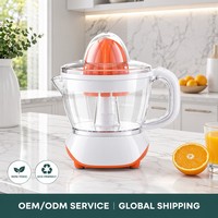 Moderne 0.7L Elektrische Citruspers 40W Dubbele Kegel Sinaasappelpers Compact Design CE LFGB Gecertificeerd voor Europese huishoudens