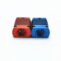 Kit de tête d'impression haute performance pour imprimante 3D, dissipateur thermique en alliage d'aluminium anodisé, usinage CNC par brochage et perçage de fils en acier inoxydable