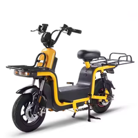 Moto électrique de livraison à deux roues pour adultes, 60V 20AH 800W, moteur arrière sans balais à 3 vitesses, en acier, haute vitesse, scooter cargo électrique