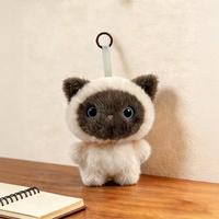 Porte-clés en peluche animaux mignons et doux : Panda, Renard, Éléphant, Singe, Lapin, Chat, Cochon, Souris, Dinosaure – Breloques de sac et cadeaux