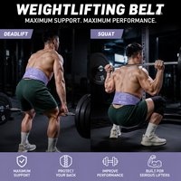 Ceinture de musculation professionnelle pour soulevé de terre et powerlifting – Soutien dorsal large – Ceinture de gym durable en PVC pour l'entraînement de force