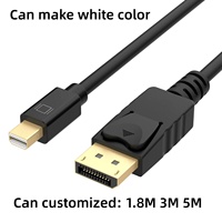 Cable DFX Mini DisplayPort a DisplayPort de 1.8M 4K 60Hz Bidireccional DP a Mini DP para MacBook, Surface, Laptop y Monitor