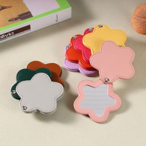 PU <b>Stars</b> Rotating Small <b>Mirror</b> Makeup Compact <b>Mirror</b> Portable Folding <b>Mirror</b> Travel Convenient Business Gift for Girls - Product Image 4