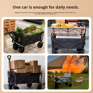 Carrito <span class=keywords><strong>de</strong></span> <span class=keywords><strong>Playa</strong></span> Plegable con Silla, Sombrilla, Mesa y Mango Telescópico - Product Image 3