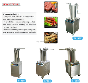 Relleno de salchichas rápido automático hidráulico Vertical, máquina para hacer <span class=keywords><strong>salami</strong></span>, máquina de llenado de carne, máquina para hacer salchichas de arroz glutinoso - Product Image 4