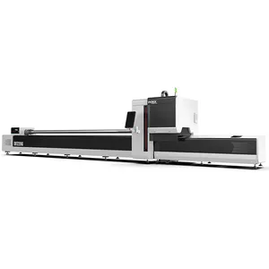 1500W 3000W Square Tube Round pipe laser cutter Fiber Laser Cutting Machine for Metal Tube