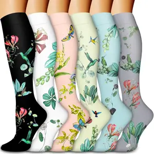 Custom Knee High Socks Breathable Best Support Compression Socks 20-30 MmHg Graduated Long Socks