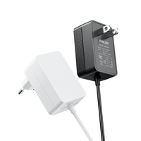 Adaptateur secteur 12V 1A 12W DC avec prise US certifiée FCC, alimentation murale en matériau PC pour caméra CCTV, routeur, compresseur