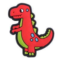 Breloques 2D en PVC de dinosaures de dessin animé, thème Jurassic, pour sabots, vente en gros, cadeaux DIY pour enfants