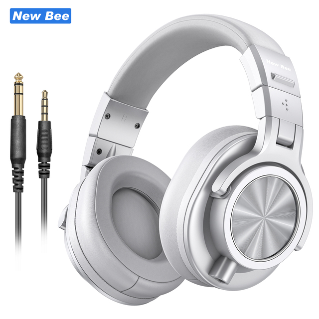 Custom Blue Black Silver Color Monitor Headphones Professional Studio Audio 3.5mm 6.35mm Jack Wired Headphones for Monitoring