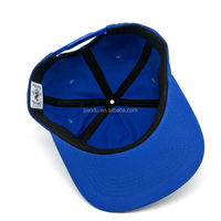Gorra de Béisbol/Skate Personalizada con Bordado de Mariposa en Caligrafía Cursiva, Azul Rey, de Algodón, con Visera Plana, 5 Paneles y Cierre a Presión