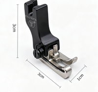 Pied presseur double ressort à fente haute et basse CR1/16CS pour point droit avec fonction de pression du cordon, accessoire pour machine à coudre