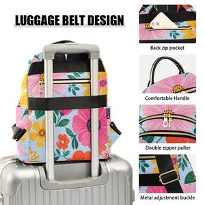 Custom Logo Quilted Padded <b>Backpack</b> <b>Ladies</b> Waterproof Shopping Bag with 2 Main Pockets - Product Image 4
