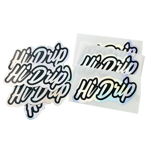 Autocollant de sécurité holographique personnalisé en papier, étiquette laser holographique argentée arc-en-ciel imperméable - Product Image 1