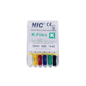 <span class=keywords><strong>NIC</strong></span> <span class=keywords><strong>Dental</strong></span> Root-Canal NITI K-<span class=keywords><strong>files</strong></span> / <span class=keywords><strong>H</strong></span>-<span class=keywords><strong>files</strong></span> alesatori endodontici file a mano strumenti di trattamento del canale radicolare dentale - Product Image 1