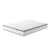 Matelas hybride à ressorts ensachés silencieux 21 cm, mousse à mémoire de forme gel moyennement souple, sur mesure pour lit King ou Queen