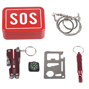 Vente en gros d'équipement <span class=keywords><strong>SOS</strong></span> de survie en plein air boîte d'auto-assistance de terrain d'urgence pour l'escalade activités décontractées et touristiques-pour le camping la randonnée - Product Image 2