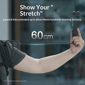 Clip de sac à dos télescopique de 60 cm pour DJI Osmo Pocket 4 3, <span class=keywords><strong>support</strong></span> de caméra rétractable anti-perte pour vlogging, randonnée, prise de vue en extérieur - Product Image 4