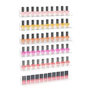 Estante para exposición de esmalte de uñas, organizador de esmalte de uñas acrílico, <span class=keywords><strong>6</strong></span> paquetes - Product Image 1