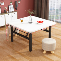 Klappbarer Esszimmertisch Modernes MDF Holzmaserung Platzsparender Klapptisch