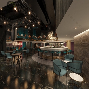 Assentos da cabine para Hookah <span class=keywords><strong>Lounge</strong></span> VIP <span class=keywords><strong>Lounge</strong></span> Móveis modernos Nightclub - Product Image 5