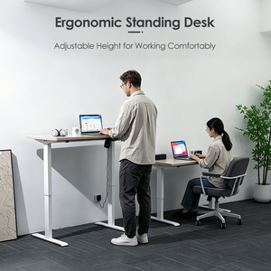 โต๊ะทำงานปรับระดับได้ Heiber Verkauf Ergonomie รุ่นเพื่อสุขภาพ พร้อมมอเตอร์และโครงแบบยืน-นั่ง - Product Image 1