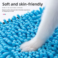 Serviette de bain pour animaux de compagnie en coton de luxe super absorbante et à séchage rapide pour Golden Retriever Teddy, grande taille, utilisation en salle de bain