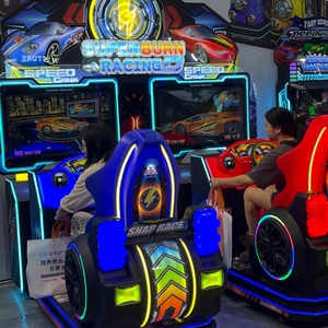 เครื่องเกมแข่งรถอาร์เคดคุณภาพสูงแบบสองคนเล่น รุ่นใหม่ ใช้เหรียญ จำลองการขับขี่ในเมือง ภาษาอังกฤษ กำลังลดราคา - Product Image 6